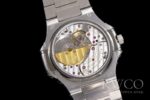 Patek Philippe Nautilus Replica Watch Silver Strap Silver, Gold Dial - immagine 9