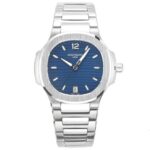 Patek Philippe Nautilus Lady Exclusive Replica Watch Silver Strap Cream Dial