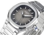 Patek Philippe Nautilus Lady Eye Catching Replica Watch Silver Strap Cream Dial - Image 5
