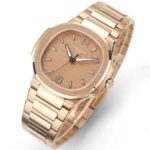 Patek Philippe Nautilus Lady Replica Watch Gold Strap Silver Dial