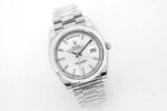 Rolex Day Date Stylish Replica Watch Silver Strap Silver Dial