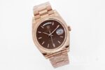 Rolex Day Date Replica Watch Rose Gold Strap Brown Dial – Bild 2
