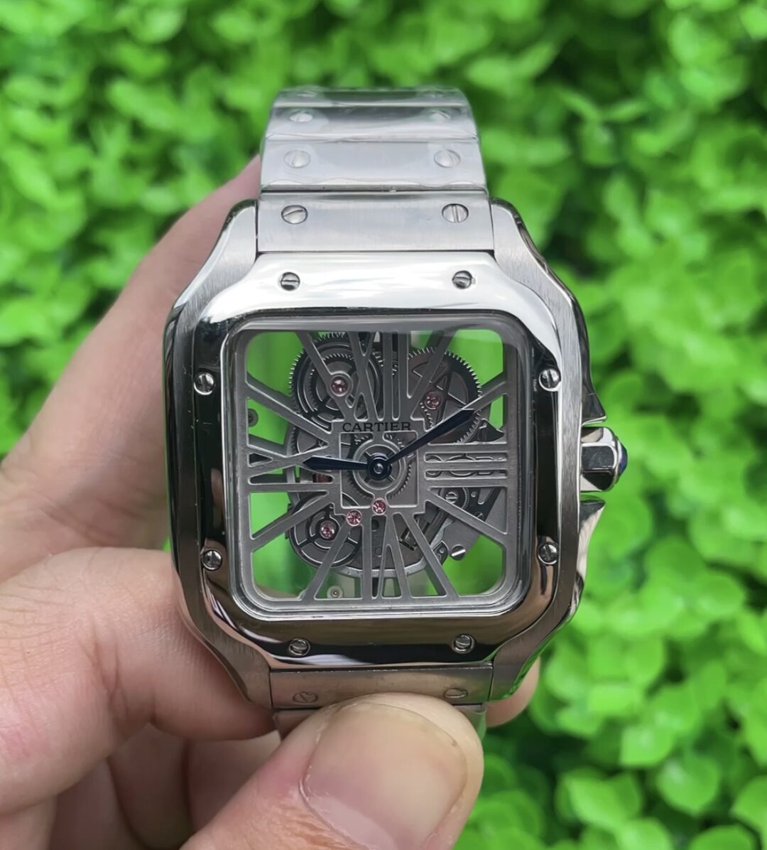 Cartier Santos Skeleton Replica Watch - immagine 1